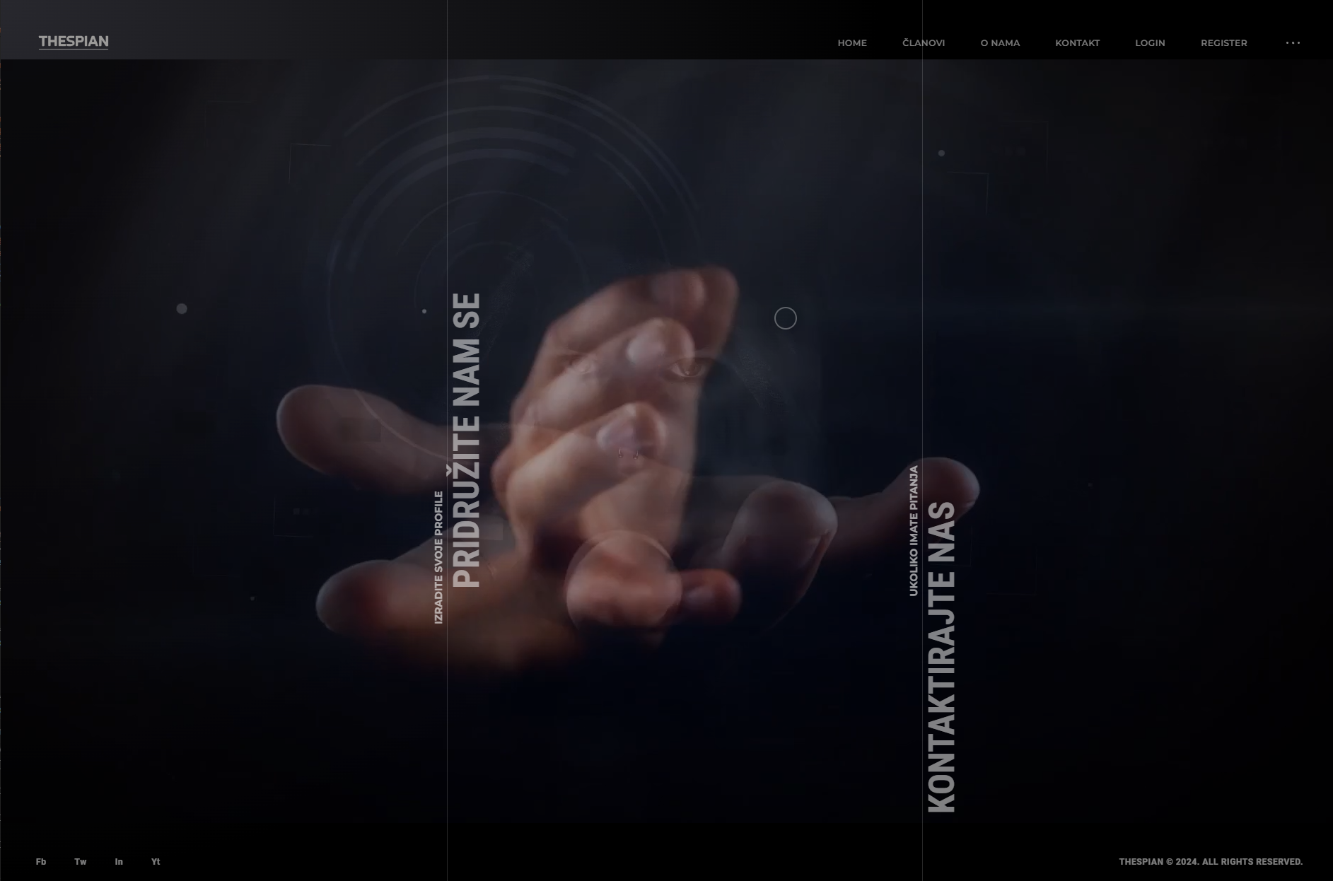 Thespian portfolio stranica